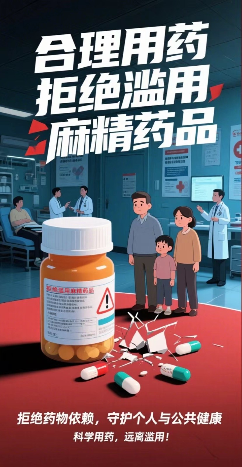 24.《合理用药，拒绝滥用麻精药品》（湖南省禁毒办选送）