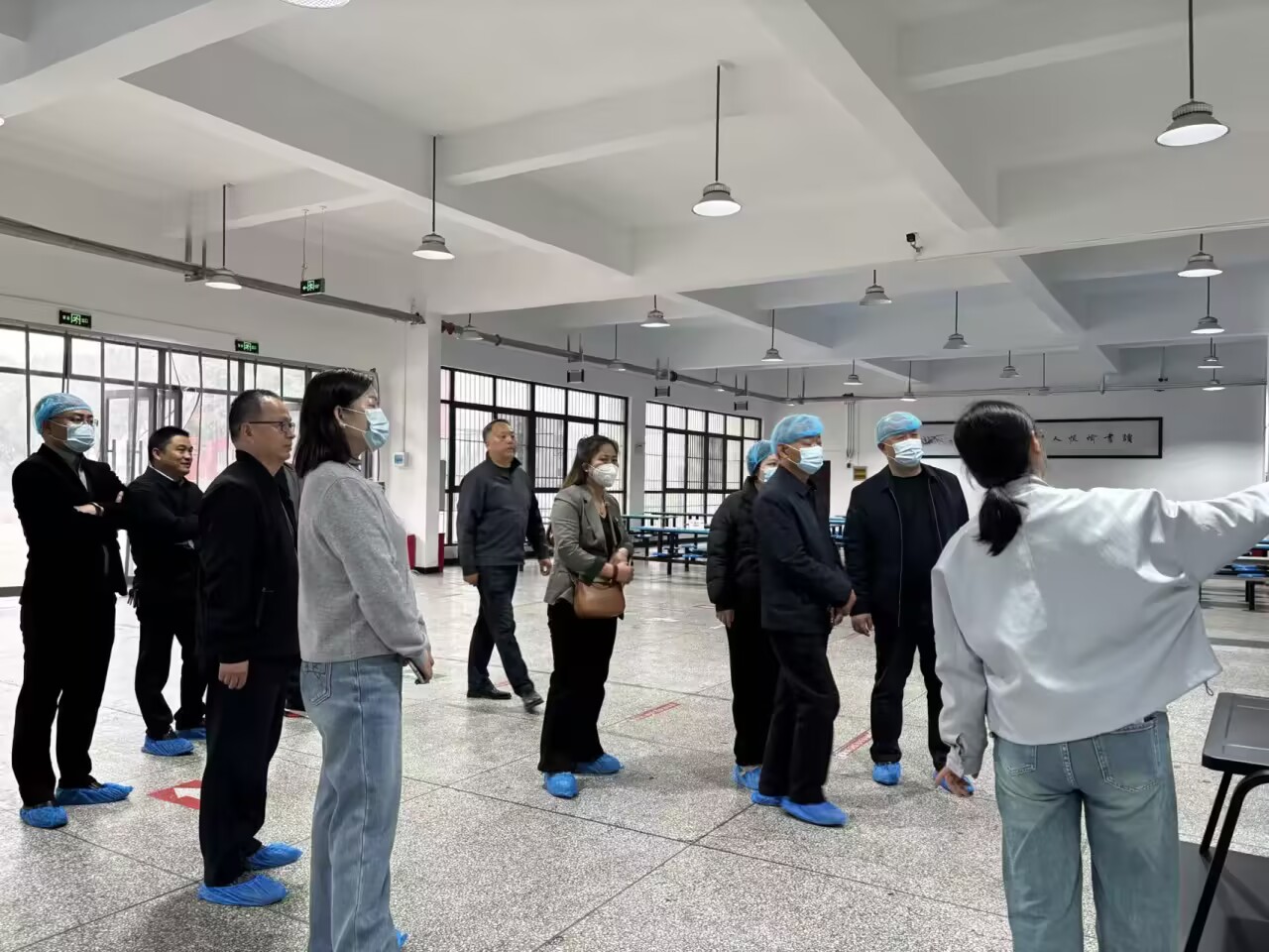 校园开放日检查食堂