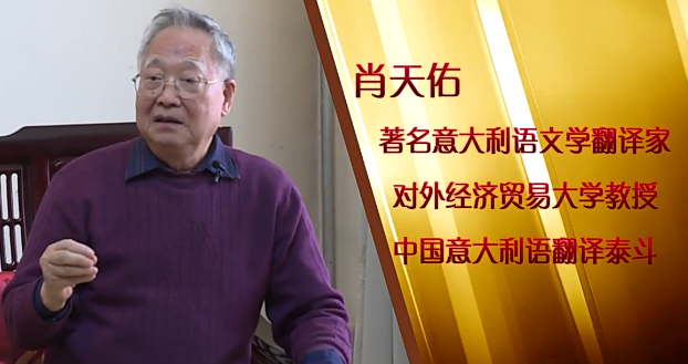 肖天佑65年不懈追求成就翻译大师