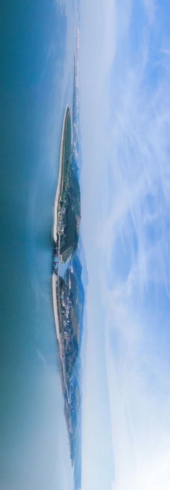 郧阳境内汉江全域全景图!